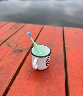 kartáček + plecháček = 💋 #usmev #zuby #vikend #kartacek